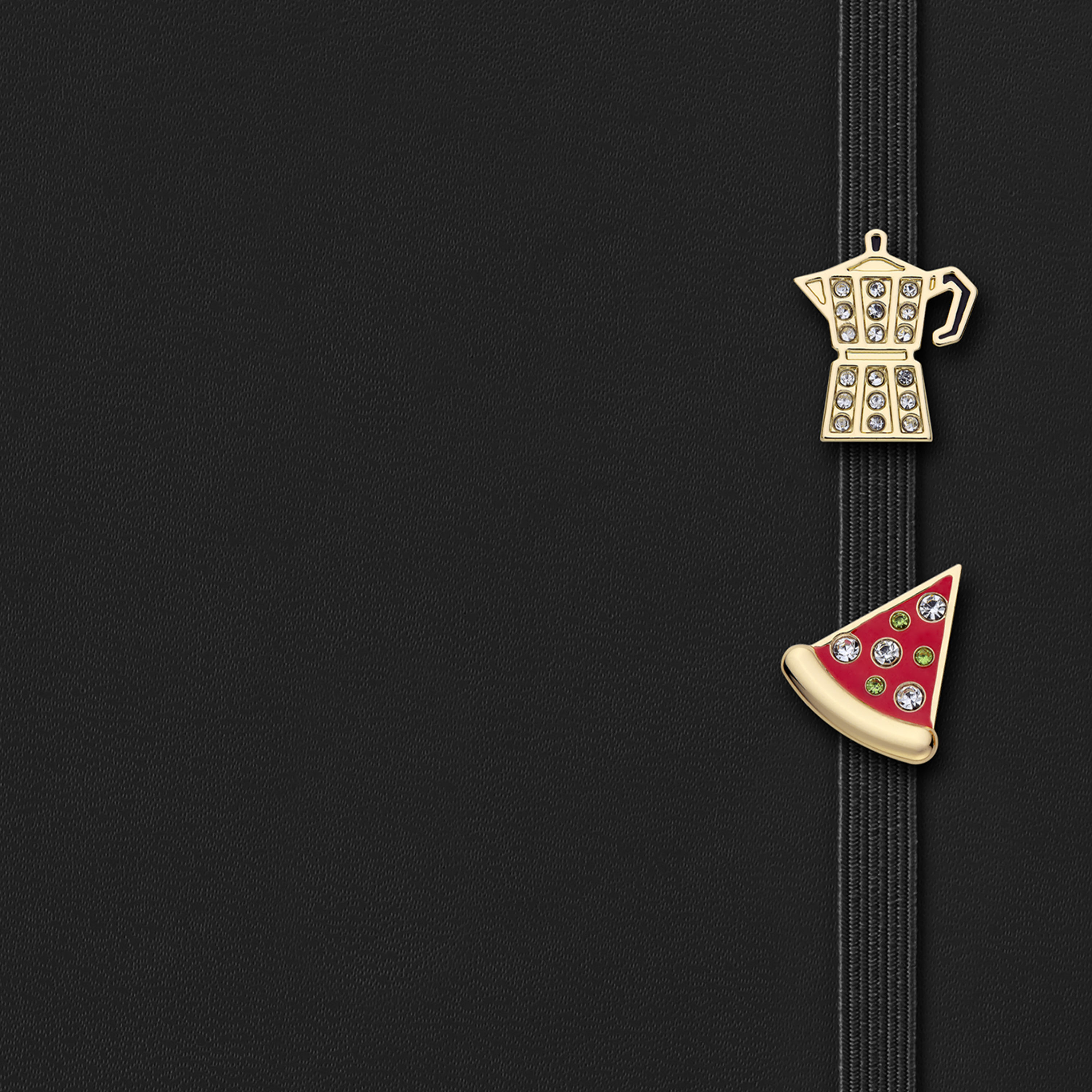 Personalization Pins Juego de dos pines: Pizza & Moka